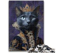 Puzzles 1000 Pieces for Teenagers Cat from An Aristocratic Family for Educational Game Challenge Toy Deal As Gifts for The Whole Family 50x75cm