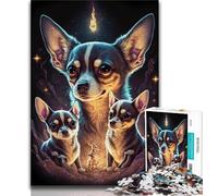 Puzzles 1000 Pieces for Teenagers Chihuahua Dog Puzzles for Teenagers,Quiz Game Wall Decoration Unique Birthday And Xmas Gifts (size 38x26cm)