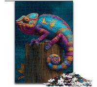 Puzzles 1000 Pieces for Teenagers Color Chameleon, for Ages 14 And over Each Piece Is Unique - Fun And Challenging Game for The Whole Family Good Gift (Size 50x75cm)