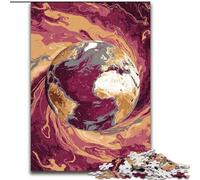 Puzzles 1000 Pieces for Teenagers Colorful Earth Art, Learning Educational Toys Family Games Unique Birthday And Gifts (Size 26x38cm)