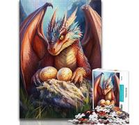 Puzzles 1000 Pieces for Teenagers Colorful Flying Dragon Adult Jigsaw,Educational Games Wall Decoration Unique Birthday And Xmas Gifts 26x38cm