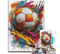 Puzzles 1000 Pieces for Teenagers Colorful Football Teenager Puzzles,Challenging Game for Is Ideal As A Gift for The Whole Family (size 75x50cm)