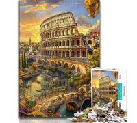 Puzzles 1000 Pieces for Teenagers Colosseum,Challenging Game And Family Play Educational Game for Birthday,Chrismas (38x26cm)