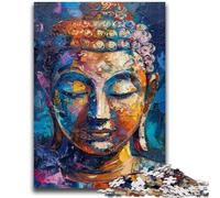 Puzzles 1000 Pieces for Teenagers Colourful Buddha Graffiti Decompressing Intellectual Educational Toy Perfect Decoration 50x75cm