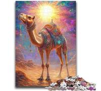 Puzzles 1000 Pieces for Teenagers Desert Camel Teenager Puzzles,Quiz Game Wall Decoration Unique Birthday And Xmas Gifts (50x75cm)