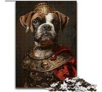 Puzzles 1000 Pieces for Teenagers Dog Knight, for Ages 14 And over Each Piece Is Unique - Fun And Challenging Game for The Whole Family Good Gift (Size 50x75cm)