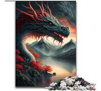 Puzzles 1000 Pieces for Teenagers Dragon Asian, Learning Educational Toys Family Games Unique Birthday And Gifts (Size 50x75cm)