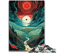 Puzzles 1000 Pieces for Teenagers Dreamy Beautiful Mountains Educational Toys Unique Home Decor And Gifts for And Age 14 Years Up 26x38cm