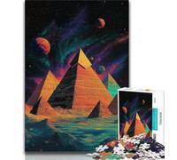 Puzzles 1000 Pieces for Teenagers Egyptian Pyramids,family Fun Games Fun at Home Activities,Birthday Present,Travel Gifts (38x26cm)