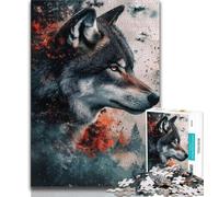 Puzzles 1000 Pieces for Teenagers Fantasy Art Wolf Teenager Jigsaw,learning Educational for Is Ideal As A Gift for The Whole Family 38x26cm