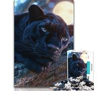 Puzzles 1000 Pieces for Teenagers Fantasy Black Panther 1000 Pieces for Teenagers,is Ideal As Gifts for The Whole Family Suitable for And 14 (size 38x26cm)