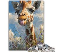 Puzzles 1000 Pieces for Teenagers Fantasy Giraffe 1000 Pieces for Teenagers,Learning Educational Toys Family Games Unique Birthday And Gifts (50x75cm)