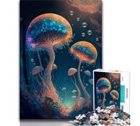 Puzzles 1000 Pieces for Teenagers Fantasy Mushroom Puzzles for Teenagers,is Ideal As Gifts for The Whole Family for Age 14 (size 75x50cm)