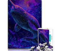 Puzzles 1000 Pieces for Teenagers Fantasy Whale 1000 Pieces for Teenagers,Educational Game for Birthday, Chrismas for Age 14+ 75x50cm