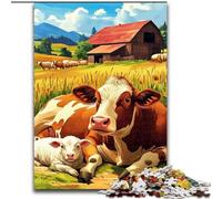 Puzzles 1000 Pieces for Teenagers Farm Animals Toys Educational Games Stress Relieving Parent-child Interaction for Ages 14+ 50x75cm