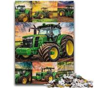 Puzzles 1000 Pieces for Teenagers Farm Implement Tractor Family Fun Fun at Home Activities, Birthday Present,Travel Gifts, for And 14 Years Old 38x26cm
