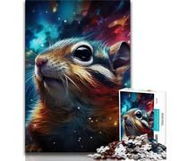 Puzzles 1000 Pieces for Teenagers Galaxies Squirrels Teenager Puzzles,Challenging Game for Is Ideal As A Gift for The Whole Family (size 38x26cm)