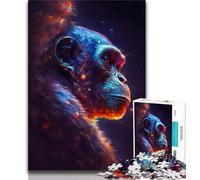 Puzzles 1000 Pieces for Teenagers Galaxy Art Monkey 1000 Pieces for Adults,Educational Family Game Suitable for Desktop Decoration (size 75x50cm)