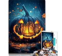 Puzzles 1000 Pieces for Teenagers Halloween Pumpkin Adult Jigsaw,Educational Games Wall Decoration Unique Birthday And Xmas Gifts 26x38cm