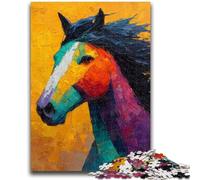 Puzzles 1000 Pieces for Teenagers Horse Oil Painting for And from 14 Years And over Hands-on Game Christmas Game Gifts 50x75cm