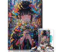 Puzzles 1000 Pieces for Teenagers Japanese Anime Girl,family Fun Games Fun at Home Activities,Birthday Present,Travel Gifts (38x26cm)