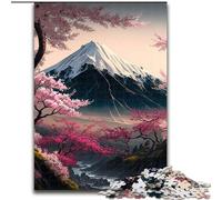 Puzzles 1000 Pieces for Teenagers Japanese Cherry Blossoms, Decompressing Intellectual Educational Toy Birthday Present, Gifts (Size 26x38cm)