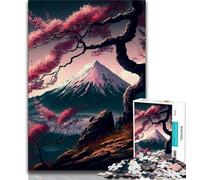 Puzzles 1000 Pieces for Teenagers Japanese Cherry Blossoms Puzzles for Teenagers,is Ideal As Gifts for The Whole Family for Age 14 (size 38x26cm)