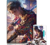 Puzzles 1000 Pieces for Teenagers Japanese Female Ninja Warrior Puzzles for Teenagers,is Ideal As Gifts for The Whole Family for Age 14 (size 38x26cm)