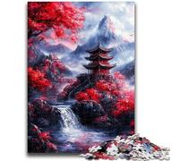 Puzzles 1000 Pieces for Teenagers Japanese Temples for Educational Game Challenge Toy Deal As Gifts for The Whole Family 26x38cm