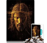 Puzzles 1000 Pieces for Teenagers Jesus,Help The Brain Exercise Addictive Toys to Cultivate Patience Perfect Decoration 38x26cm