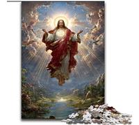 Puzzles 1000 Pieces for Teenagers Jesus, Stress Relief with Fully Interlocking Randomly Shaped Pieces for And 14 Years Old (size 50x75cm)