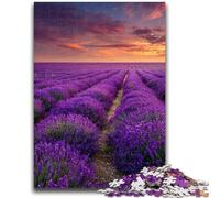 Puzzles 1000 Pieces for Teenagers Lavender Garden Suitable for Ages 14 And Up Challenging Game Great Gift for Gaming 50x75cm