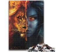 Puzzles 1000 Pieces for Teenagers Leo Woman Puzzles for Adults,Educational Family Game Suitable for Desktop Decoration (38x26cm)