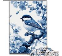 Puzzles 1000 Pieces for Teenagers Little Blue Bird, Game Toys Every Piece Is Unique - Challenging Family Fun Game for for Age 14 (Size 50x75cm)