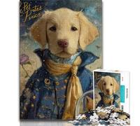 Puzzles 1000 Pieces for Teenagers Little Prince Dog,Family Game Stress Reliever Difficult Challenge Enhance Love between Couples 38x26cm