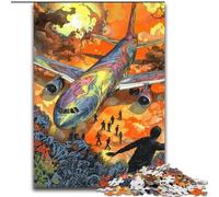 Puzzles 1000 Pieces for Teenagers Lost Plane,Challenging To Complete But Fun And Humorous Unique Birthday And Gifts 50x75cm