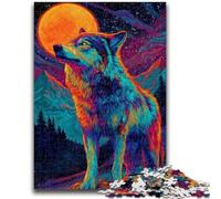Puzzles 1000 Pieces for Teenagers Majestic Wolf Puzzles for Adults,Stress Reliever Difficult Challenge Secret Santa Gifts (50x75cm)