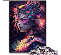 Puzzles 1000 Pieces for Teenagers Manga Girl, Analysis And Logic with Fully Interlocking Randomly Shaped Pieces for And Age 14 Years Up (Size50x75cm)