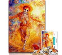Puzzles 1000 Pieces for Teenagers Mexican Style Skull,family Fun Games Fun at Home Activities,Birthday Present,Travel Gifts (75x50cm)