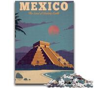 Puzzles 1000 Pieces for Teenagers Mexico 1000 Pieces for Teenagers,Learning Educational Toys Family Games Unique Birthday And Gifts (26x38cm)