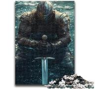 Puzzles 1000 Pieces for Teenagers Mighty Medieval Knight Teenager Jigsaw,learning Educational for Is Ideal As A Gift for The Whole Family (38x26cm)