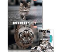 Puzzles 1000 Pieces for Teenagers Mindset Motivation Teenager Puzzles,Challenging Game for Is Ideal As A Gift for The Whole Family (size 75x50cm)