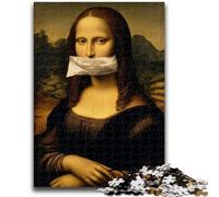 Puzzles 1000 Pieces for Teenagers Mona Lisa Toilet Paper 1000 Pieces for Teenagers,Educational Stress Relief Toy Great Gifts And Toys (75x50cm)