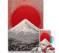 Puzzles 1000 Pieces for Teenagers Mount Fuji, Japan,Challenging Game And Family Play Educational Game for Birthday,Chrismas (38x26cm)