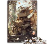 Puzzles 1000 Pieces for Teenagers Mysterious Flying Dragon Puzzles for Adults,Educational Family Game Suitable for Desktop Decoration (38x26cm)