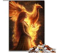 Puzzles 1000 Pieces for Teenagers Mysterious Phoenix Girl, Decompressing Intellectual Educational Toy Birthday Present, Gifts, Wall Art (Size 50x75cm)