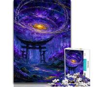Puzzles 1000 Pieces for Teenagers Mysterious Torii Gate,Help The Brain Exercise Addictive Toys to Cultivate Patience Perfect Decoration 38x26cm
