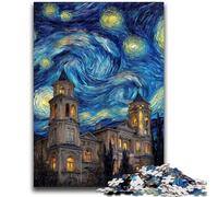 Puzzles 1000 Pieces for Teenagers Night Sky Castle 1000 Piece Puzzle,Learning Educational Toys Family Games Unique Birthday And Gifts (26x38cm)
