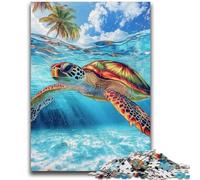 Puzzles 1000 Pieces for Teenagers Ocean Turtle 1000 Piece Puzzle,Learning Educational Toys Family Games Unique Birthday And Gifts (50x75cm)