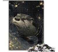 Puzzles 1000 Pieces for Teenagers Otter, Challenging Difficult with Fully Interlocking Randomly Shaped Pieces (Size 26x38cm)